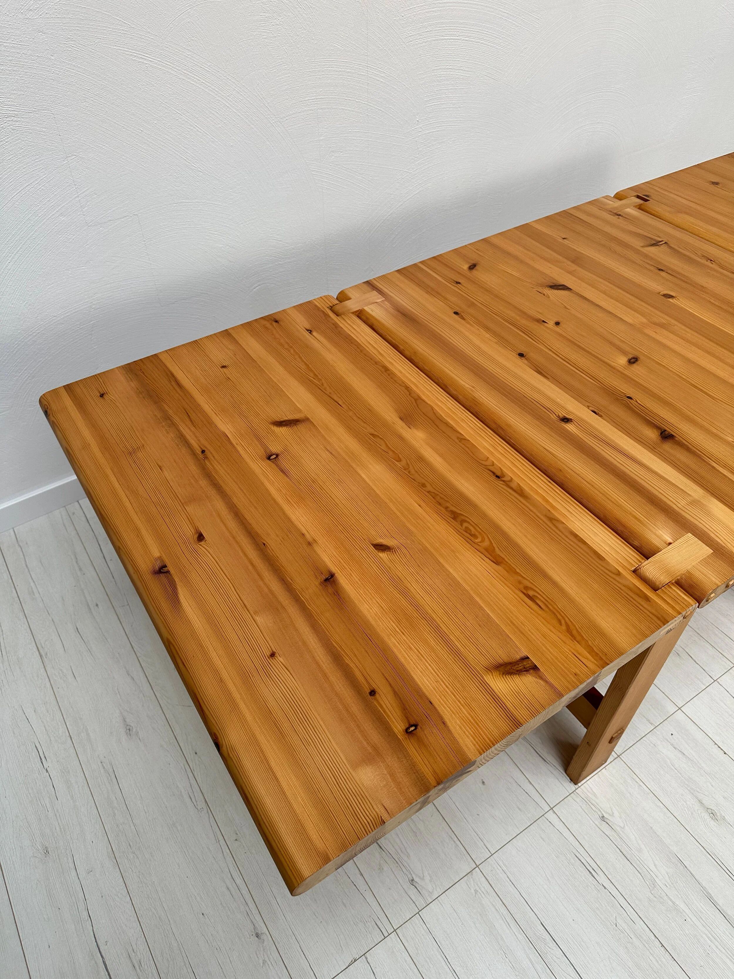 1960s Vintage ‘Fureka’ Pine Drop-Leaf Dining Table by Edvin Helseth for Sta