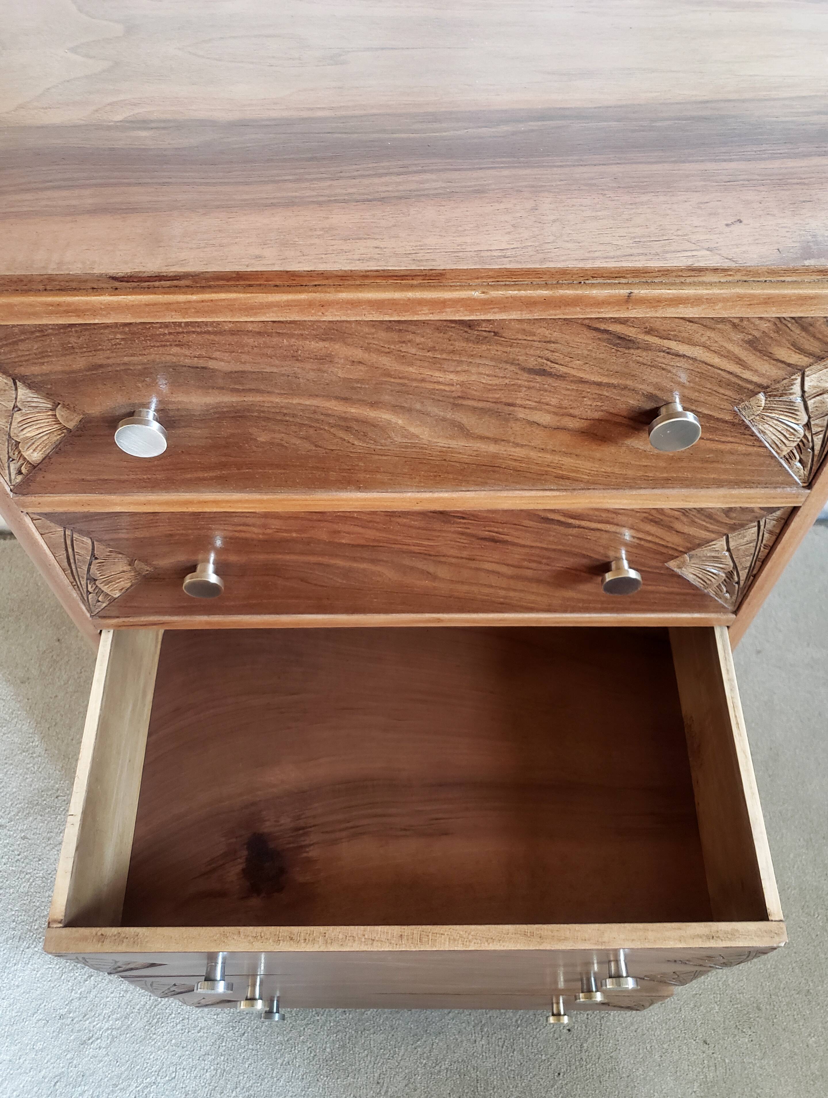 Walnut art-deco dresser