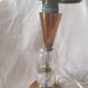 Lampe à poser en verre et cuivre