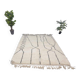 Decorated white Berber carpet 200cmx300cm