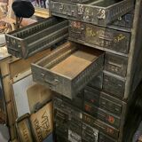 Military establishment - Two metal military mechanic's servants