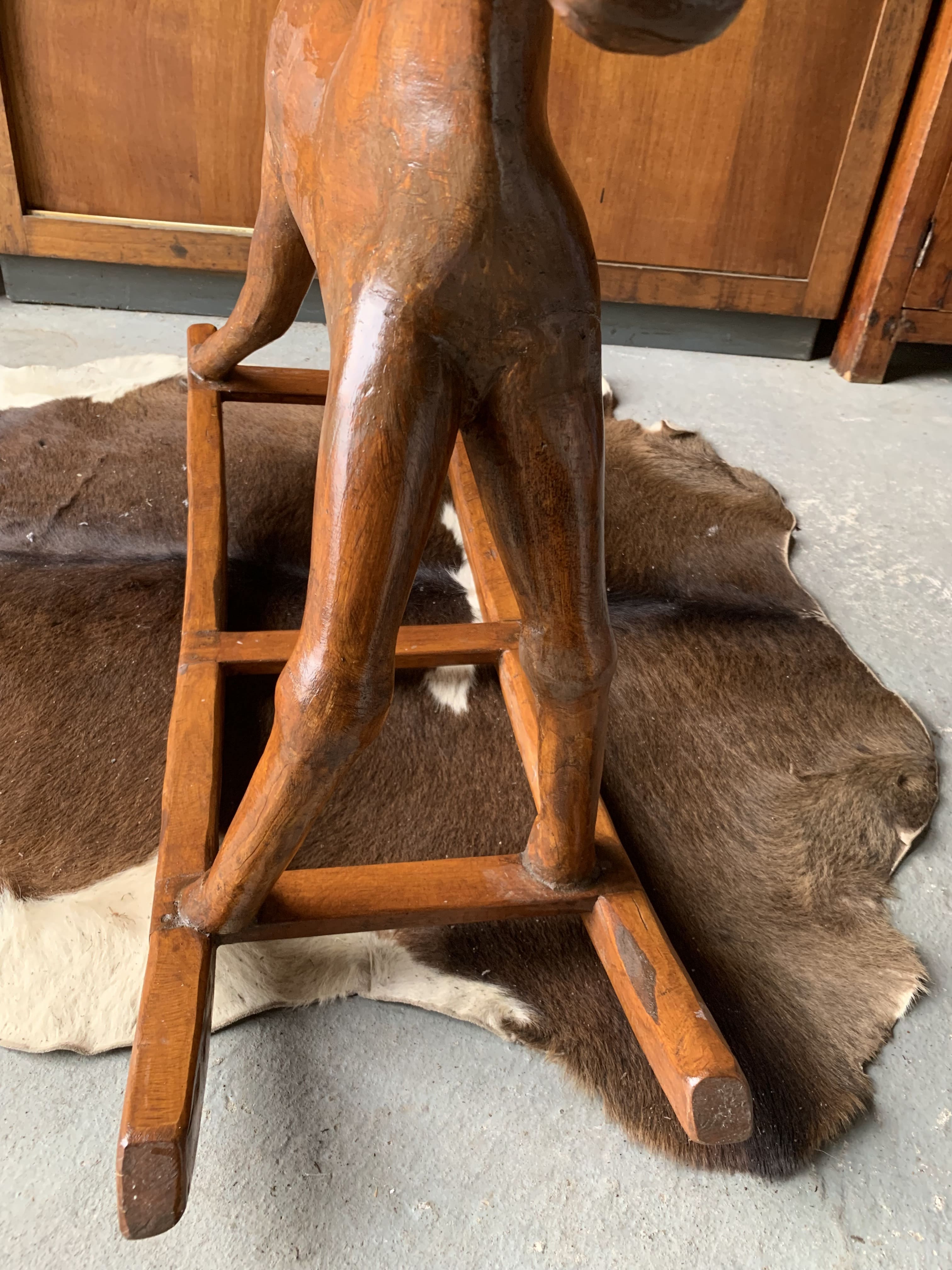 Wooden rocking horse