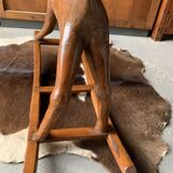 Cheval à bascule en bois