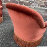 Pair of vintage toad armchairs