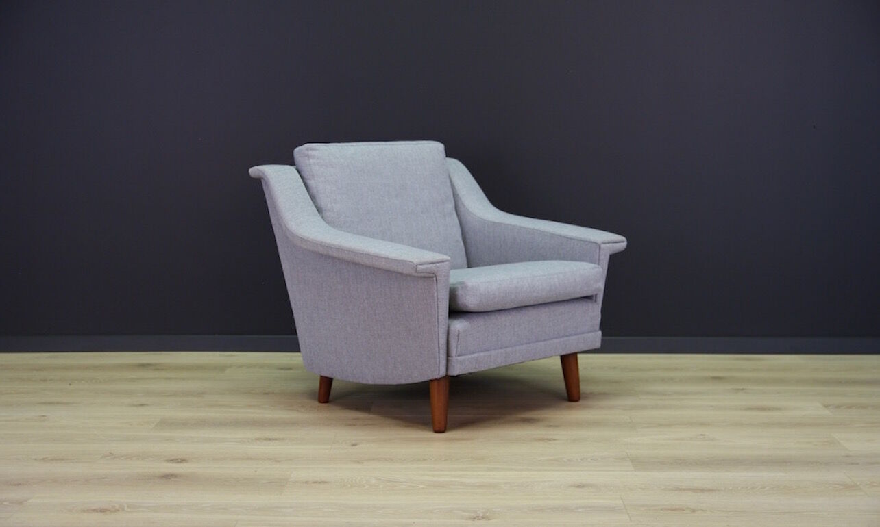 Grey armchair, Danish design, 1960s, production: Denmark
