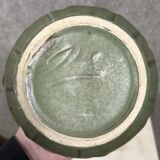 Denbac: ceramic and gilded bronze vase from the Art Nouveau period