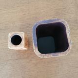 2 herbarium vases by Raymonde Leduc, Vallauris