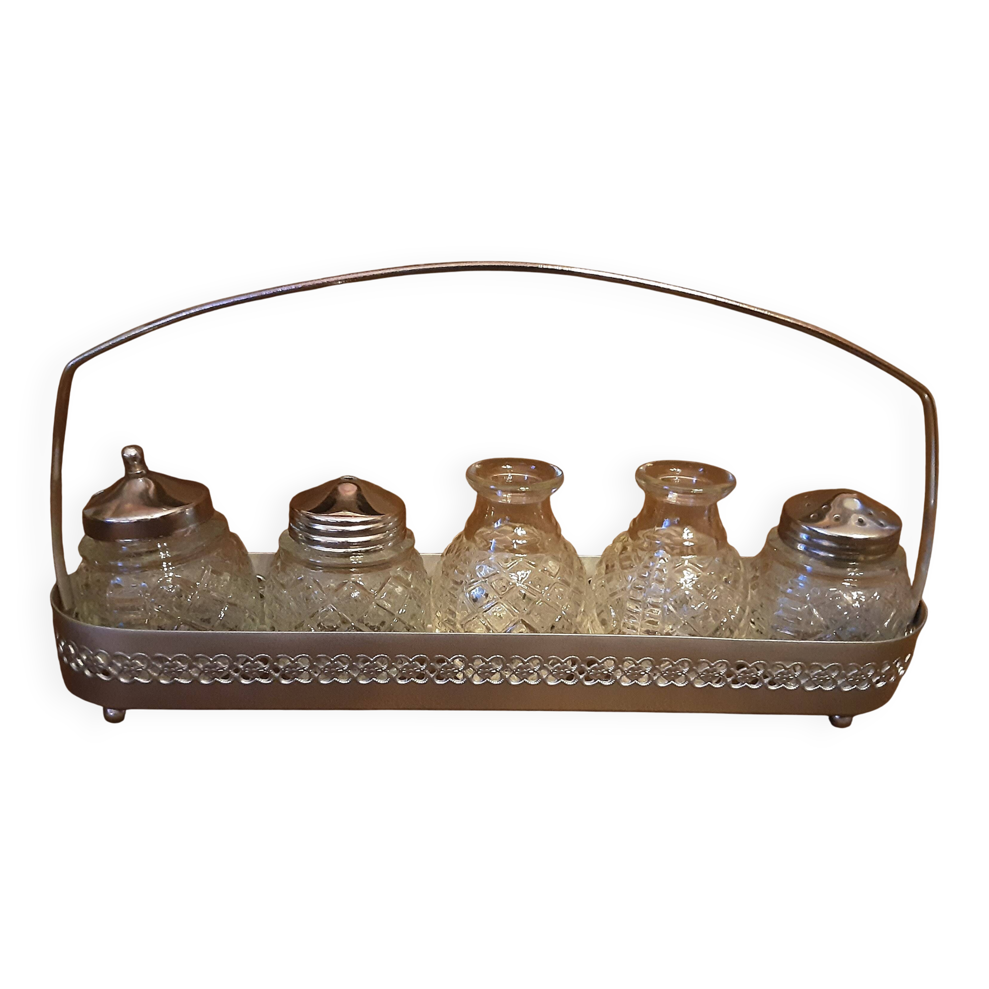 Vintage condiment set