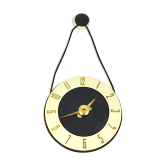 Mechanical wall clock in the style of Brussels Jantar of the USSR of the 1950s