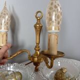 Applique double en bronze, style louis XVI