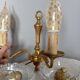 Applique double en bronze, style louis XVI