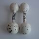 Set of Art deco Double Ball Dumbbells, 1930s.