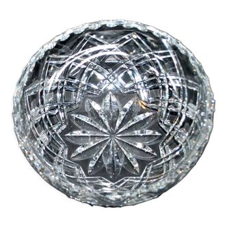 Round cut crystal cup of SAINT-LOUIS Crossed bevels