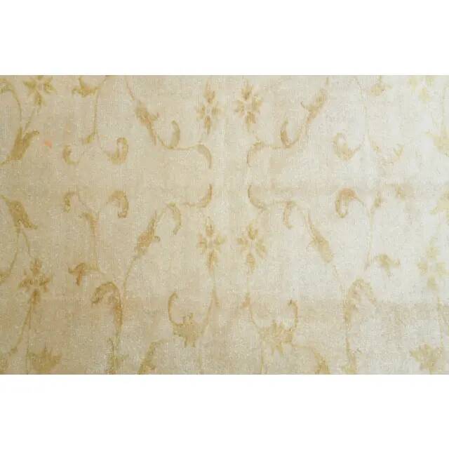 Vintage Turkish Oushak Handmade Wool Cotton Tan Area Rug 235x240