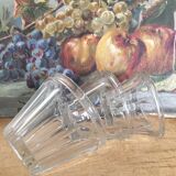 Series of 3 old jam flared jars