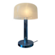 Space Age table lamp in chrome with white plexiglass mushroom shade.