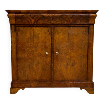 Buffet and dresser / Restoration period commode in walnut – 19th century