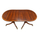 Large Extendable English Table Mahogany Regency Style Claw Feet Brass