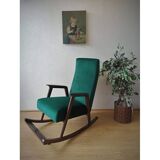 Fauteuil à bascule vintage des années 50.