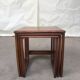 Vtg Mid Century Quadrille Teak Sunelm Nest Of Tables Side Coffee Table Danish