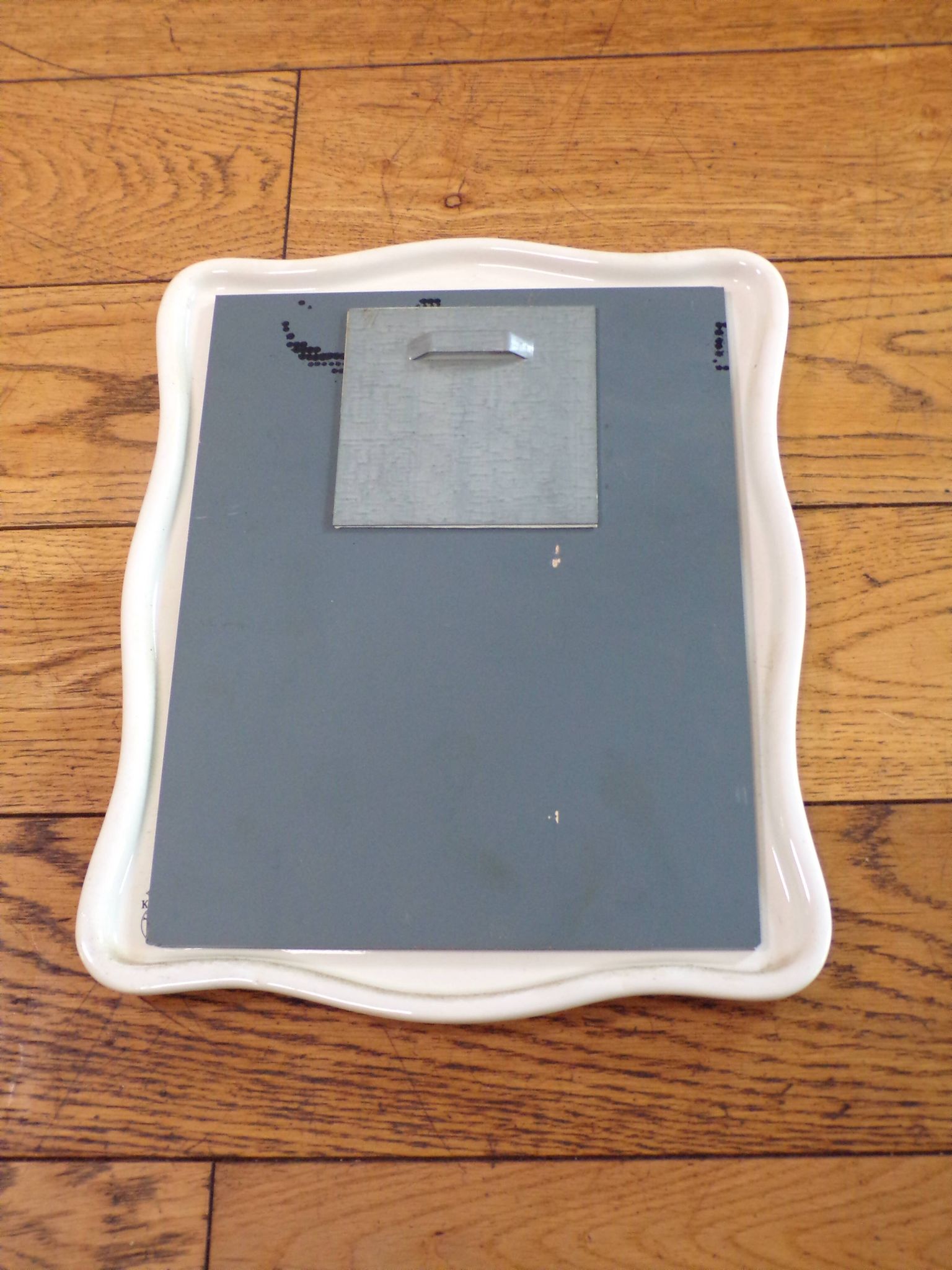Miroir Lunéville Kg décor réverbère 25X32 cm