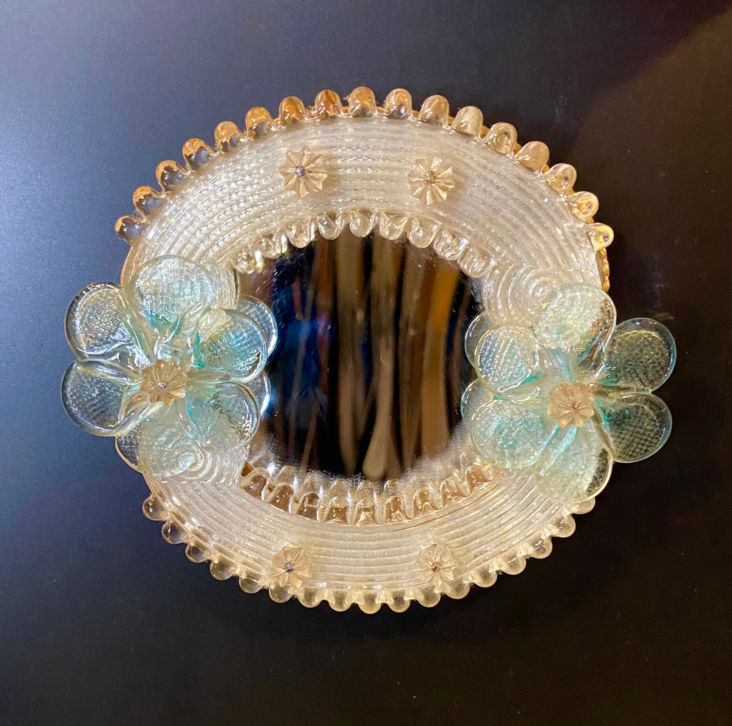 Charming little mirror Murano Venice.