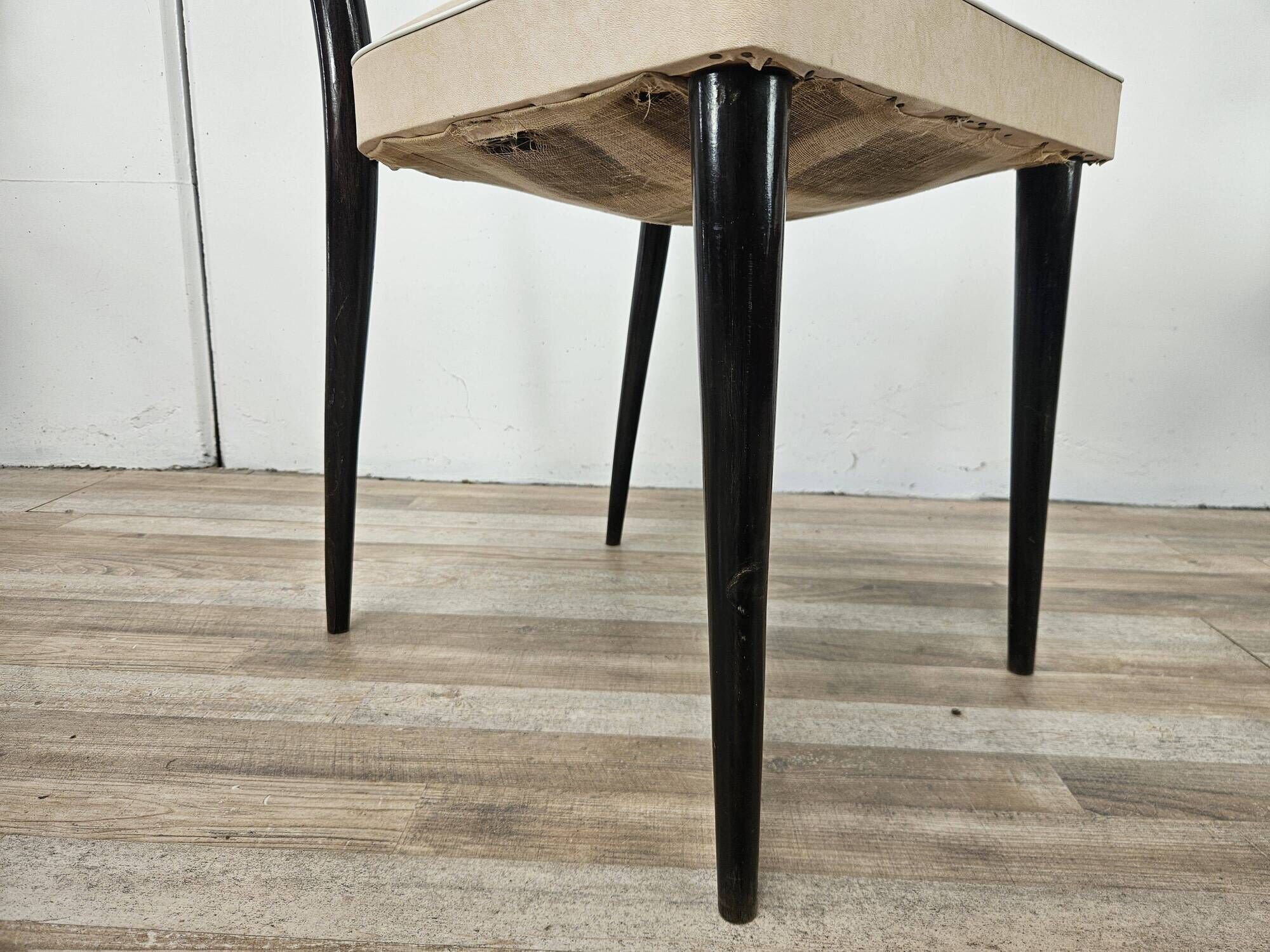 Beech and Skai dining chairs
