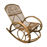 Rattan rocking-chair
