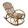 Rocking-chair en rotin