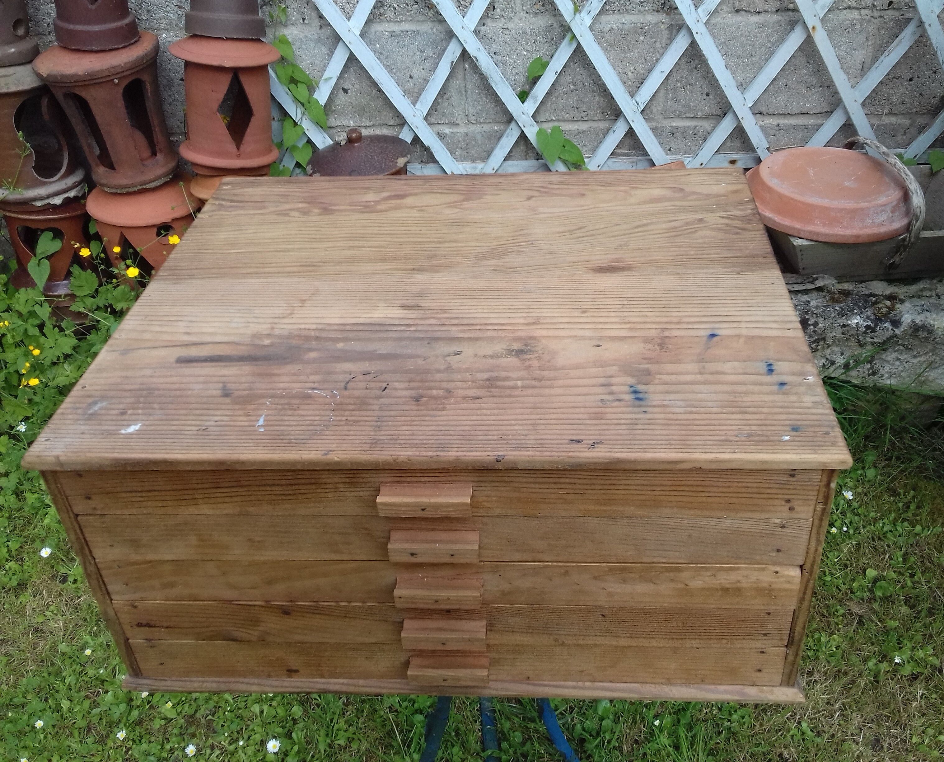 Furniture wood 5 drawers