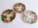 Set of 3 dessert plates in earthenware – Strawberry design