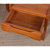 Pair of elm bedside tables for Maison Regain, 1970