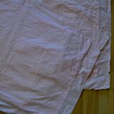 Suite of two pink embroidered pillowcases