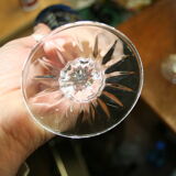 6 colored crystal flutes