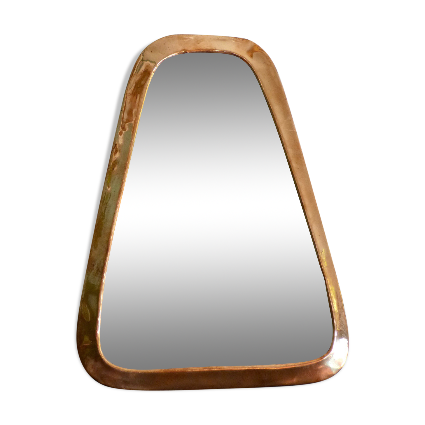 Miroir cuivré rétroviseur - 22x29cm