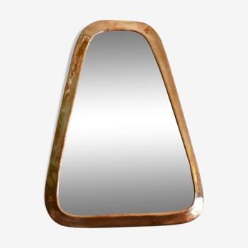 Miroir cuivré rétroviseur - 22x29cm