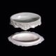 Boite style baroque en opaline blanche