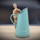 Green enamelled pitcher