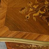 Bedside table in rosewood and palisander, Louis XV style – Late 19th century