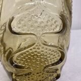 Paire de vases en verre jaunes années 40