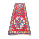 Tapis de couloir galerie fait main persan vintage hamadan 296 x 103