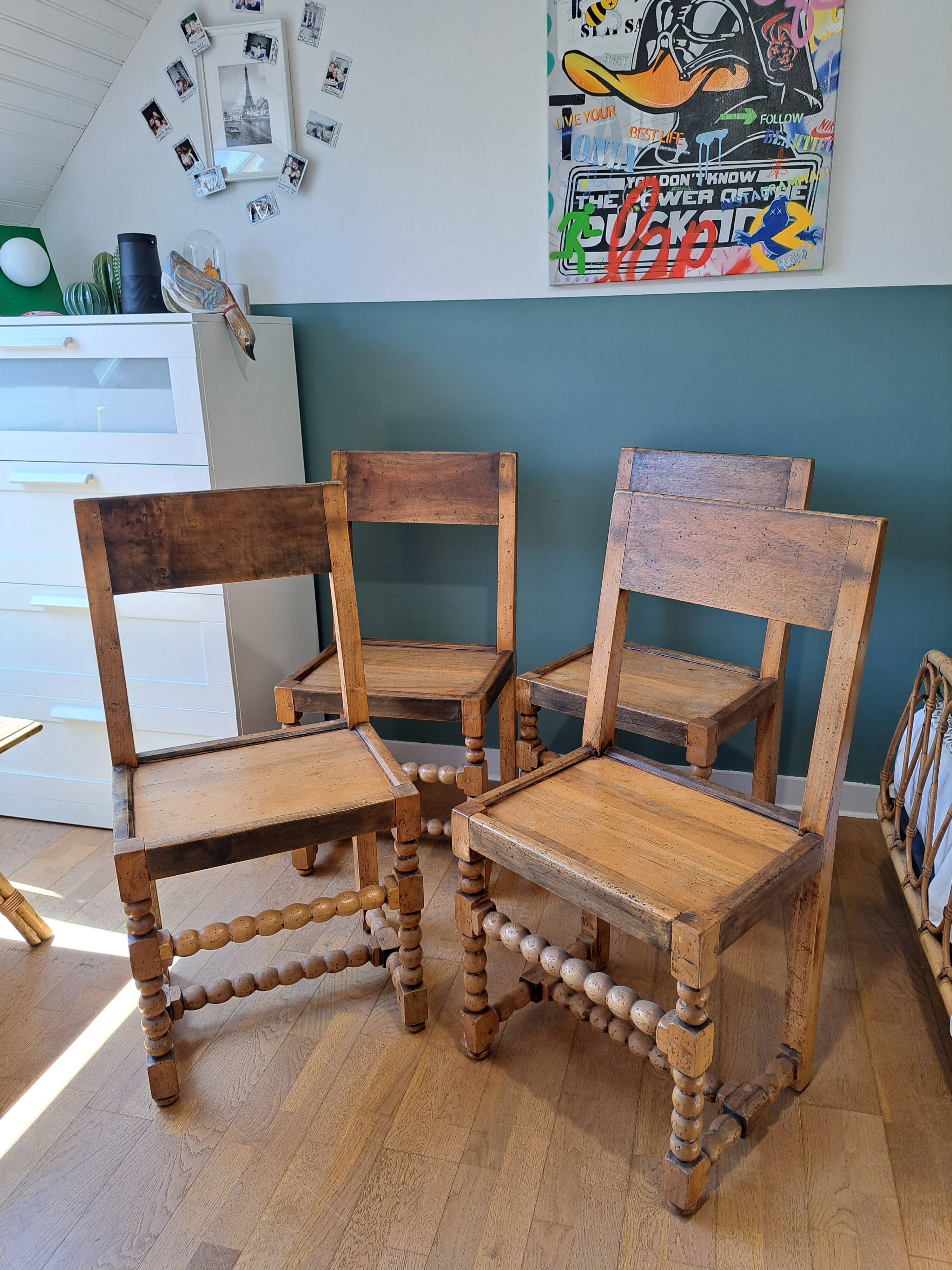 4 arts and crafts chairs