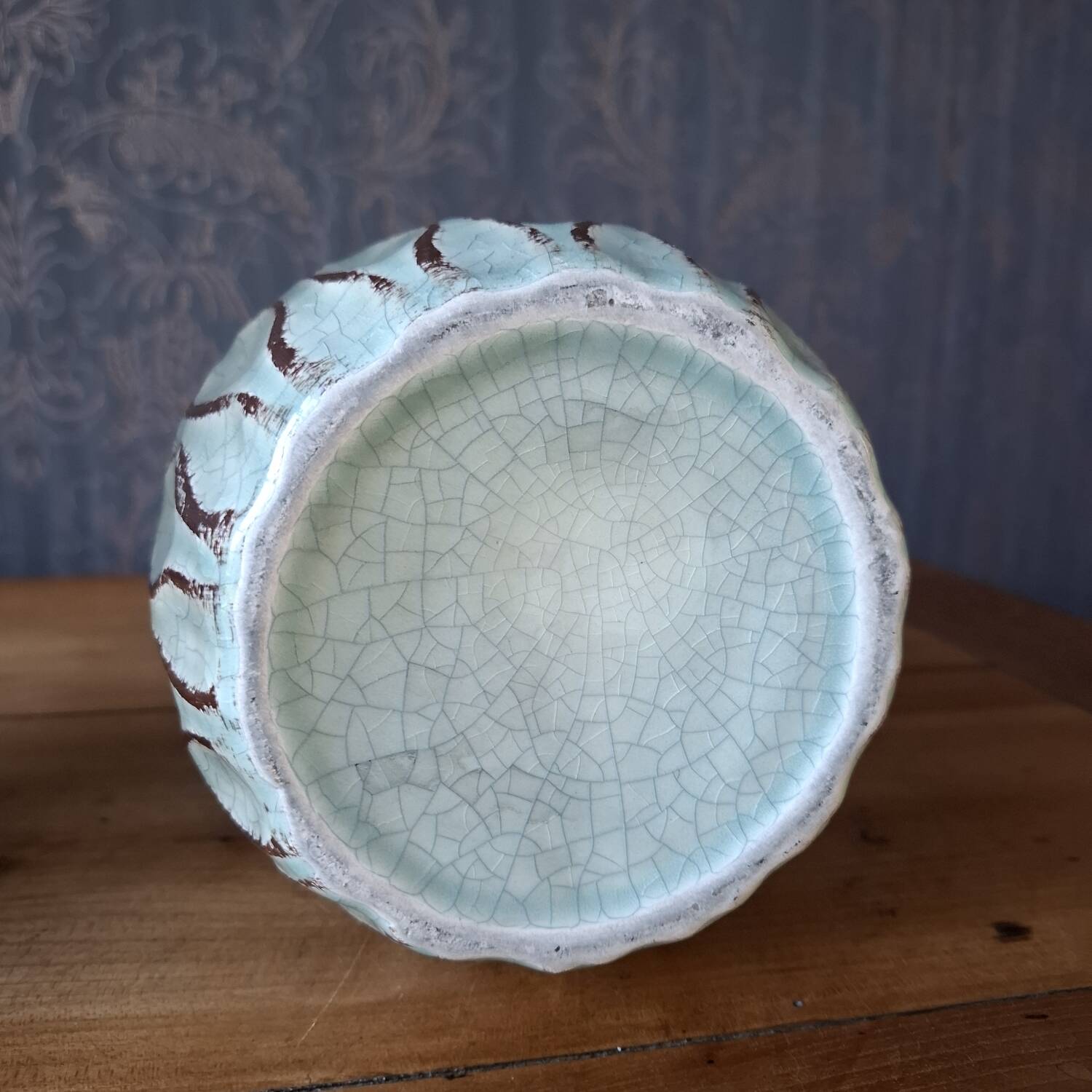 Vase en céramique émaillée, XXème s.