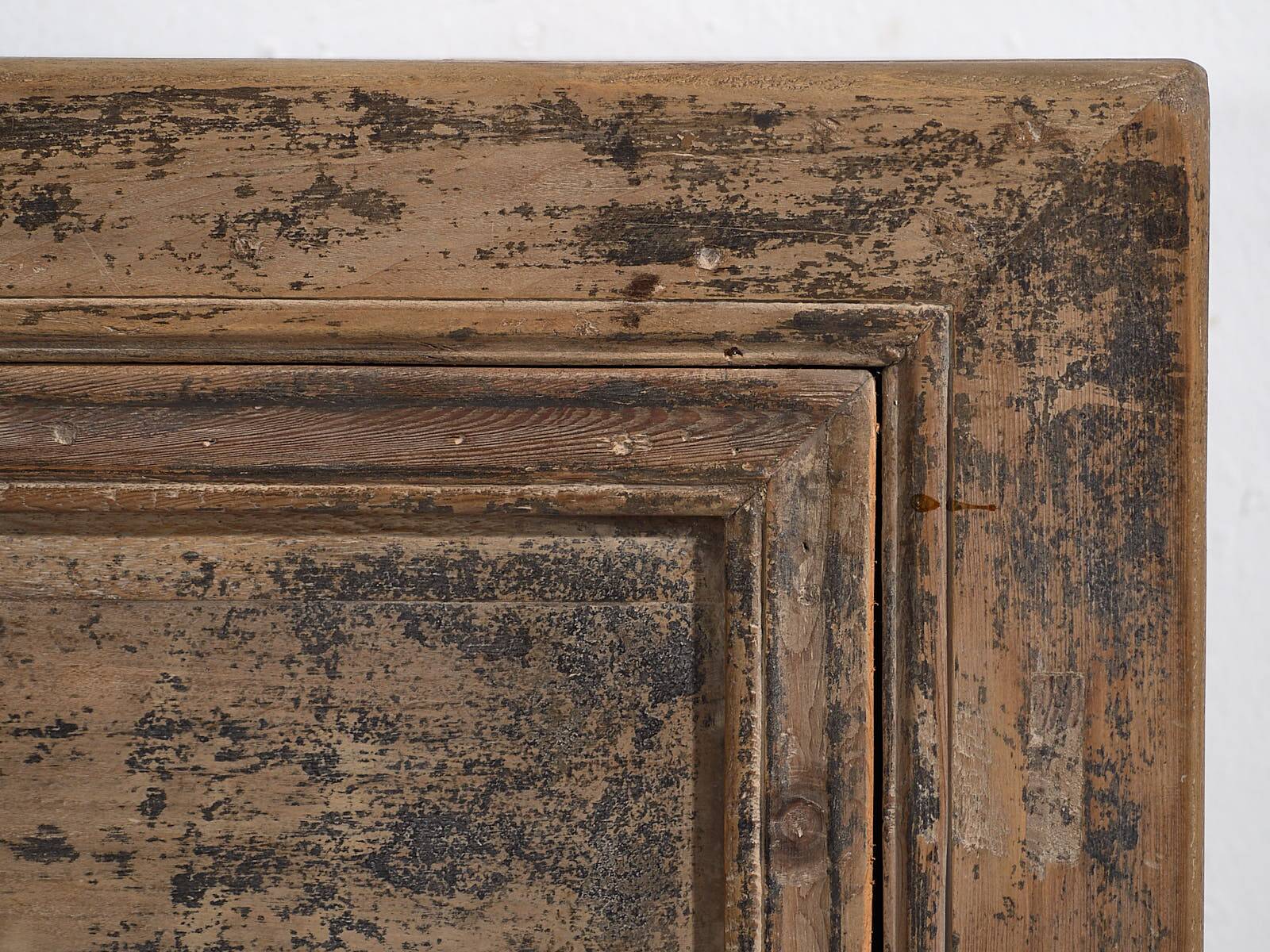 Small antique sideboard with grey patina (circa 1900) #80