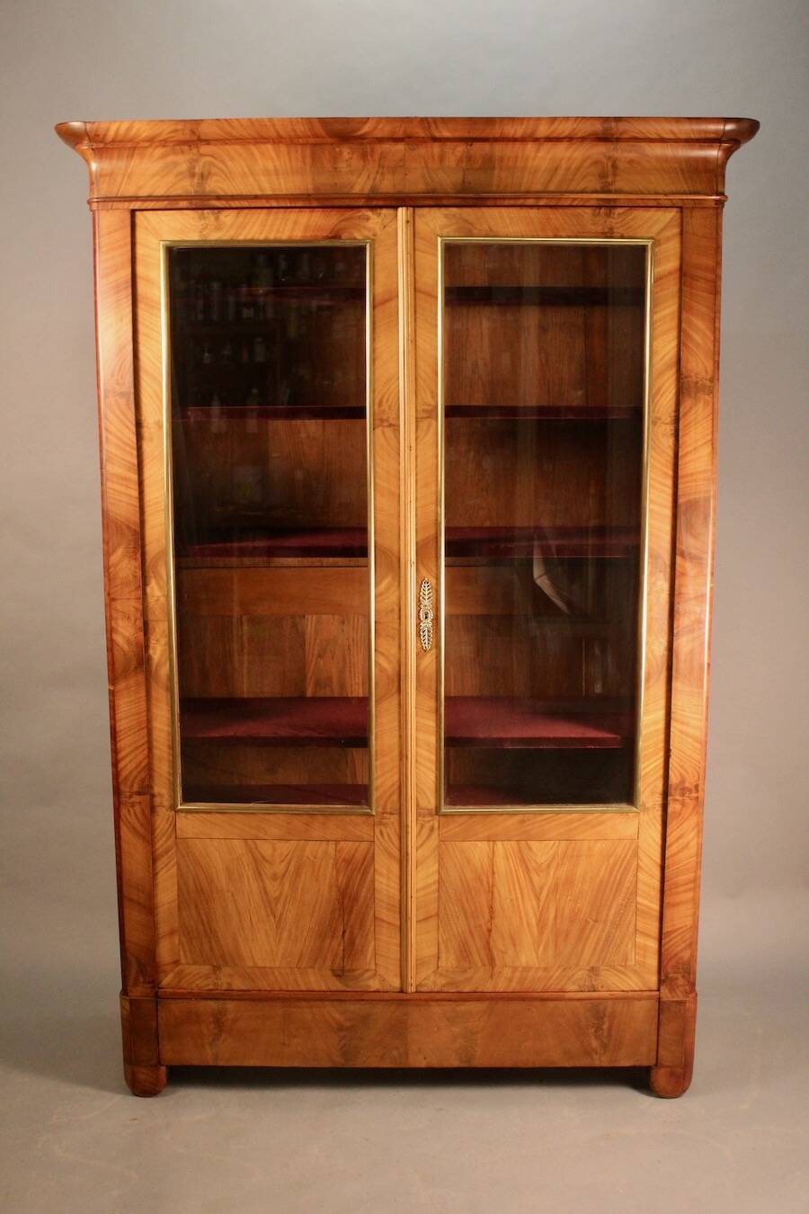 Bibliothèque vitrée en acajou Epoque Restauration XIXème