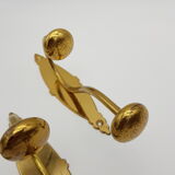 Lot of 3 golden brass crochet pads