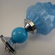 Double ceiling suspension lamp globe in glass