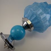 Double ceiling suspension lamp globe in glass