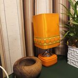 Orange bedside lamp year 70