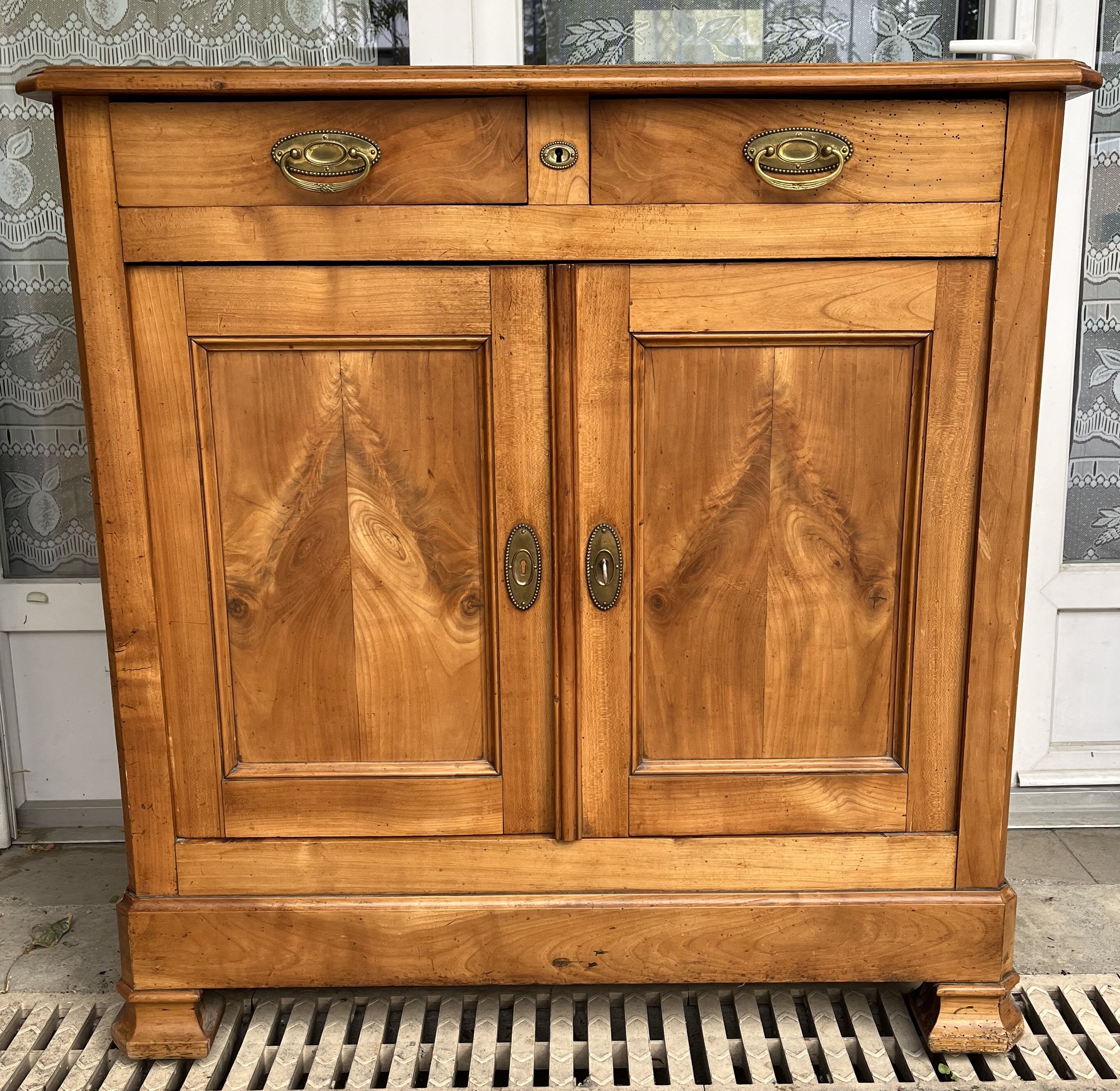 Antique sideboard two doors and two drawers